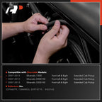 2Pcs Front Side Door Seal Weatherstrip for Chevrolet Silverado 1500 (2014â2023)