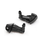 2 x Black Plastic Windshield Washer Wiper Nozzles for Honda