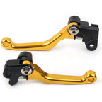 Pair Gold Pivot Brake Clutch Levers for Honda CRF125R CRF150R CRF250R CRF450R (1997–2021)