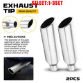 Stainless Steel Exhaust Tip 2.5" ID 4" OD for Universal Fit (2-6X)