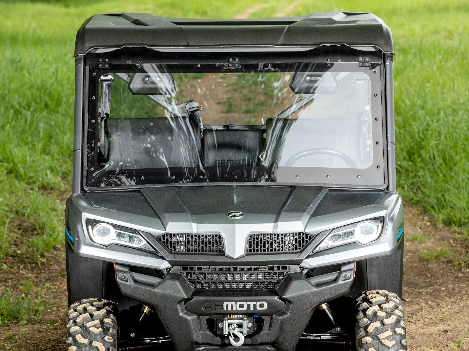 SuperATV Maxdrive Power Flip Windshield for CFMOTO UForce 1000 (2019–2023)