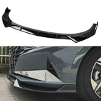 Gloss Black Front Bumper Lip Spoiler Body Kit for Hyundai Elantra (2021–2022)