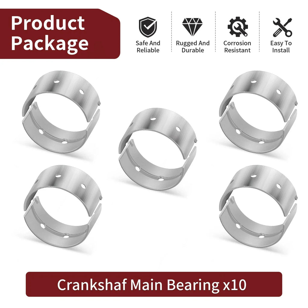 10X Crankshaft Main Bearing for Yamaha WaveRunner (2011-2020)