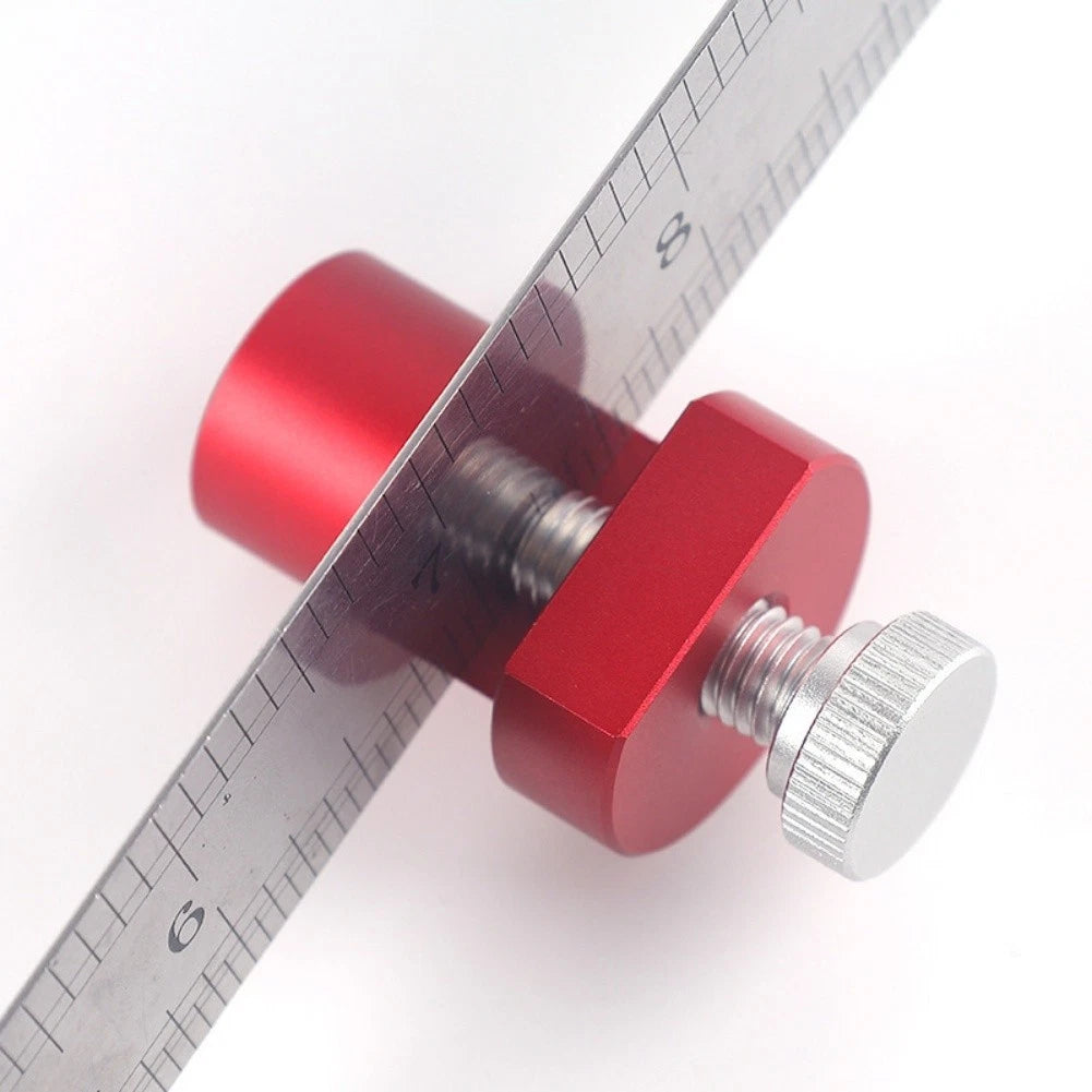 Non-Slip Aluminum Alloy Square Ruler Stops 19/20mm for Workbenches