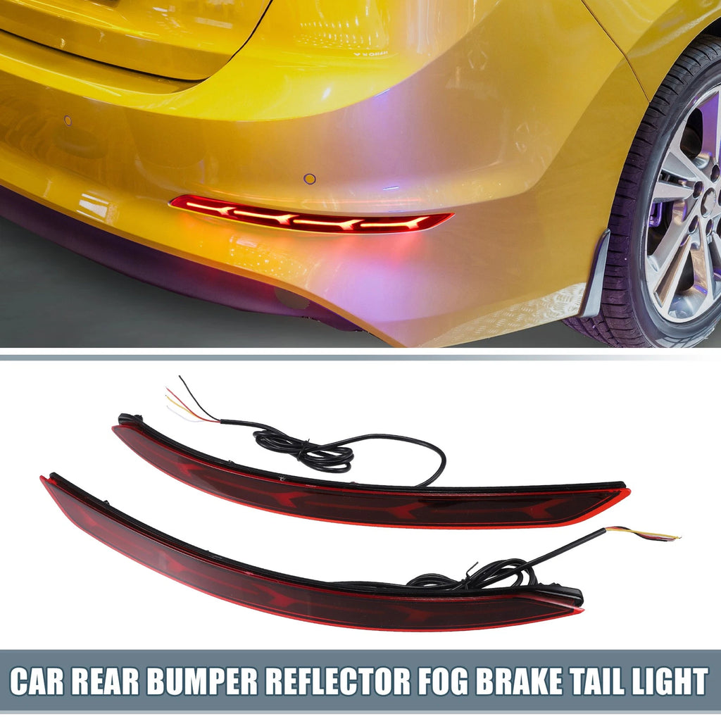LED Rear Bumper Reflector Brake Tail Turn Signal Light for Hyundai Elantra (2017–2020)