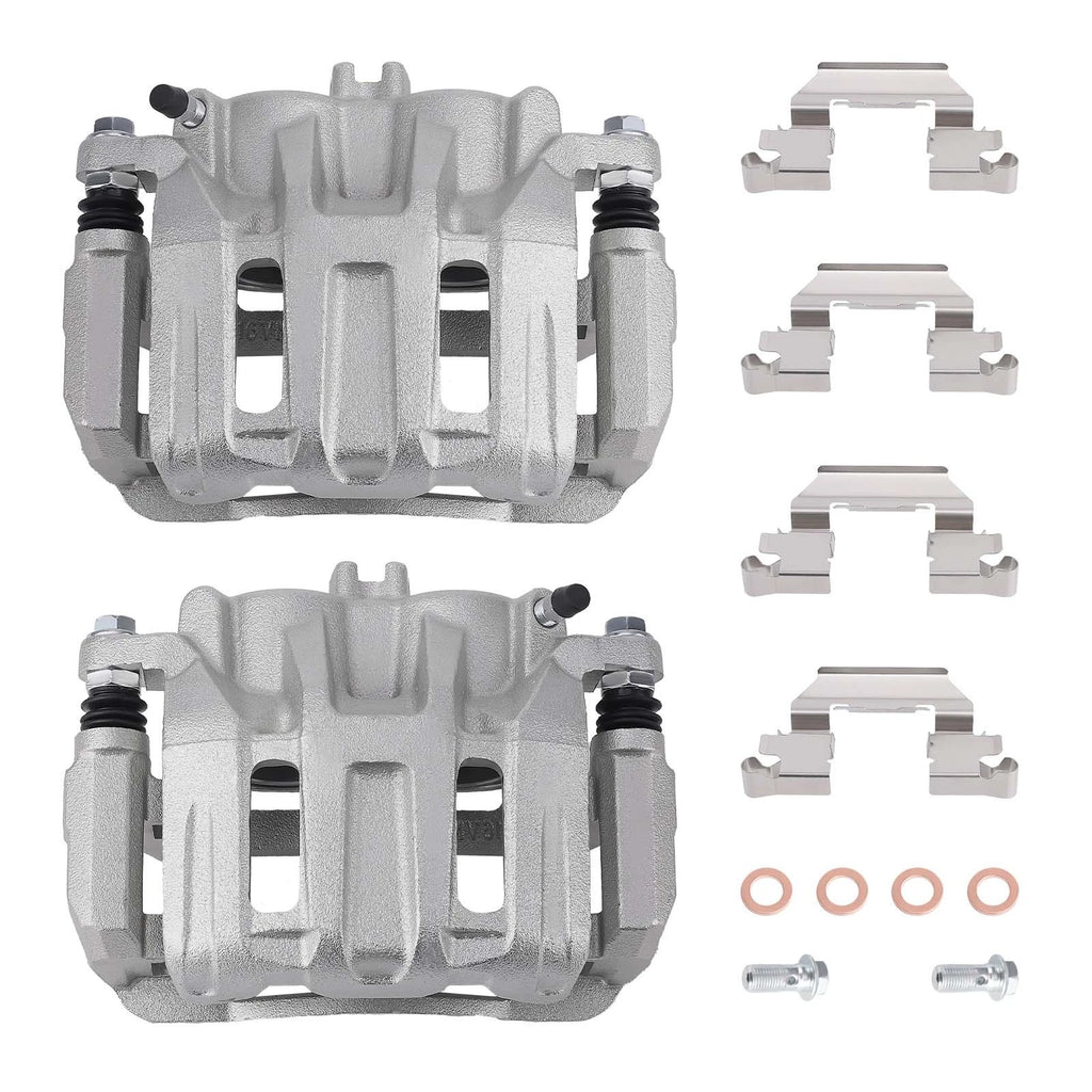 Front Pair (2) Brake Caliper w/Bracket for Honda CR-V (2007–2016) 19-B2959 19-B2958