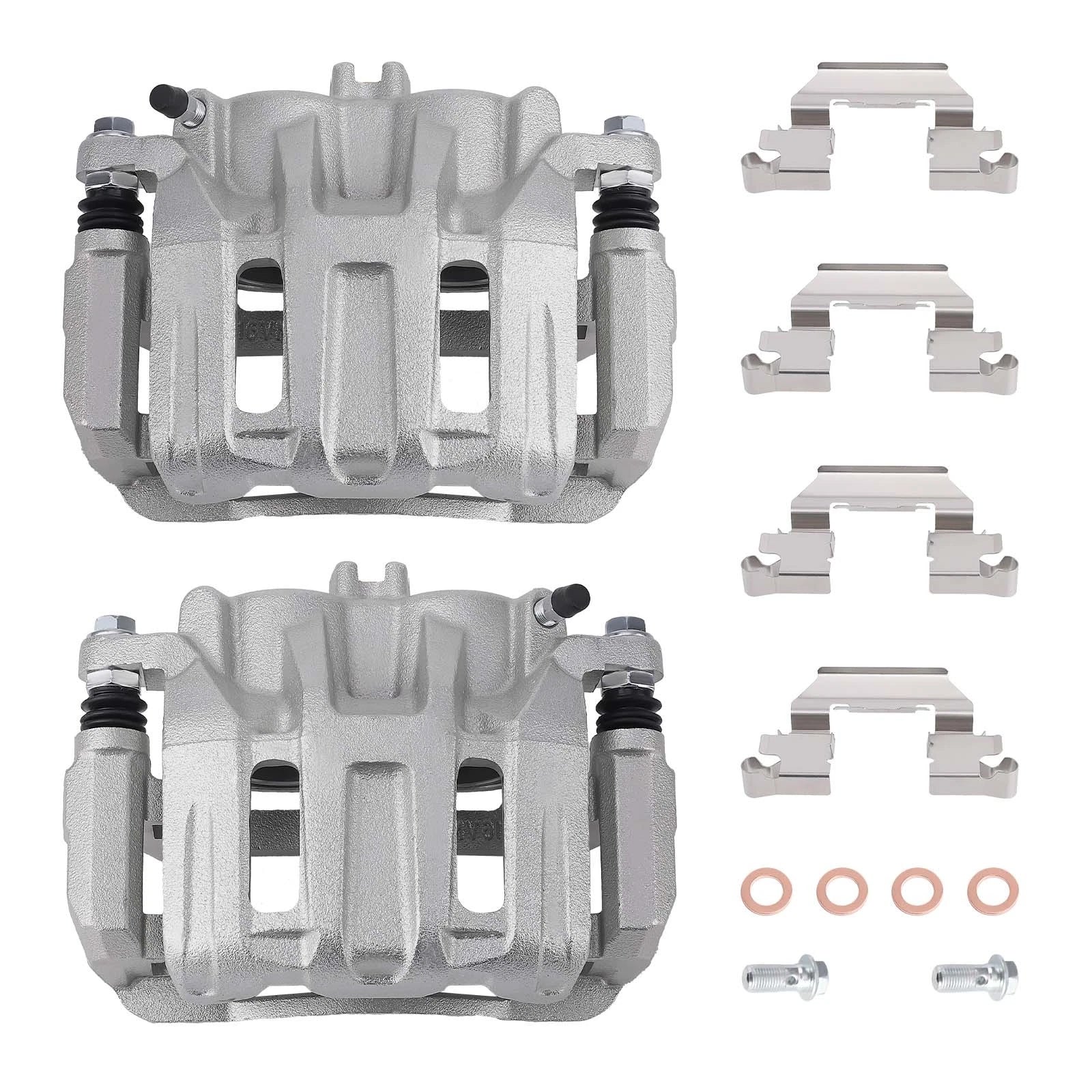 Front Pair (2) Brake Caliper w/Bracket for Honda CR-V (2007–2016) 19-B2959 19-B2958