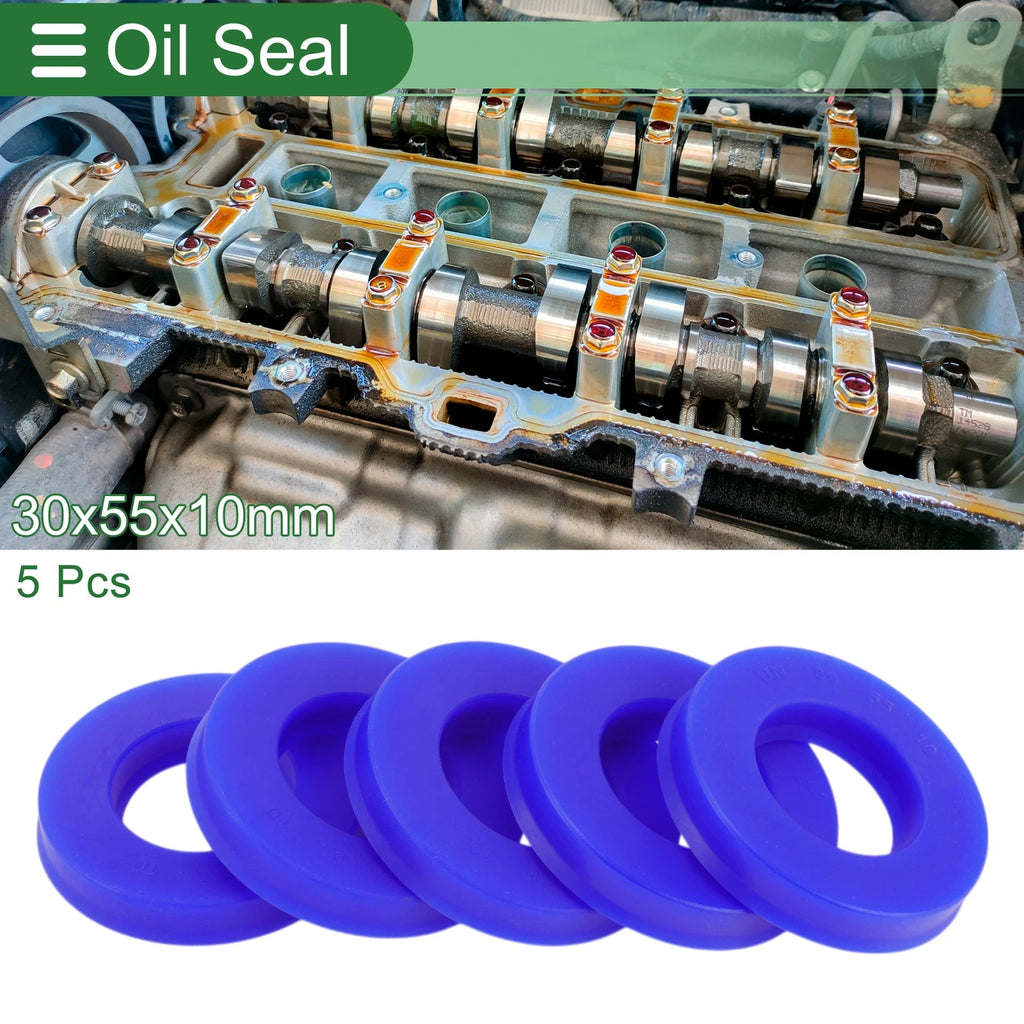 Set of 5 Oil Seal Rotary Shaft Seal 30x55x10mm High Pressure for Various Models
