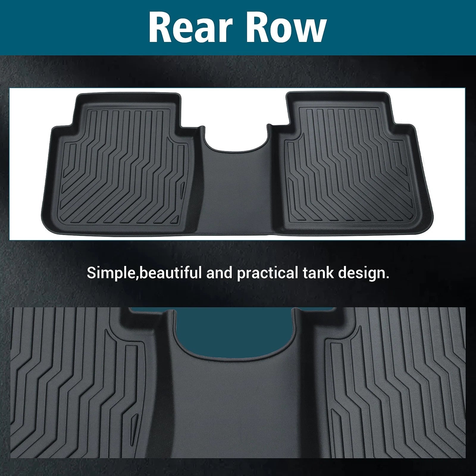 Set of 4 TPE Rubber All Weather Floor Mats for Honda CR-V (2017–2022)