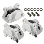 Front Rear Brake Calipers w/Pads for Arctic Cat 250 300 375 400 454 500 (1999–2019)