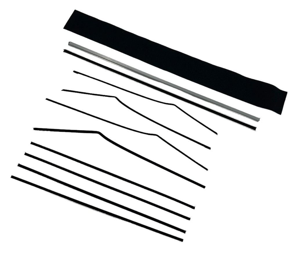 Door Window Felt Rubber Beltline Kit for 1955-1957 Chevy Bel Air 2-Door