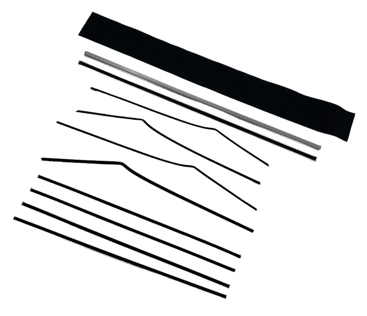 Door Window Felt Rubber Beltline Kit for 1955-1957 Chevy Bel Air 2-Door