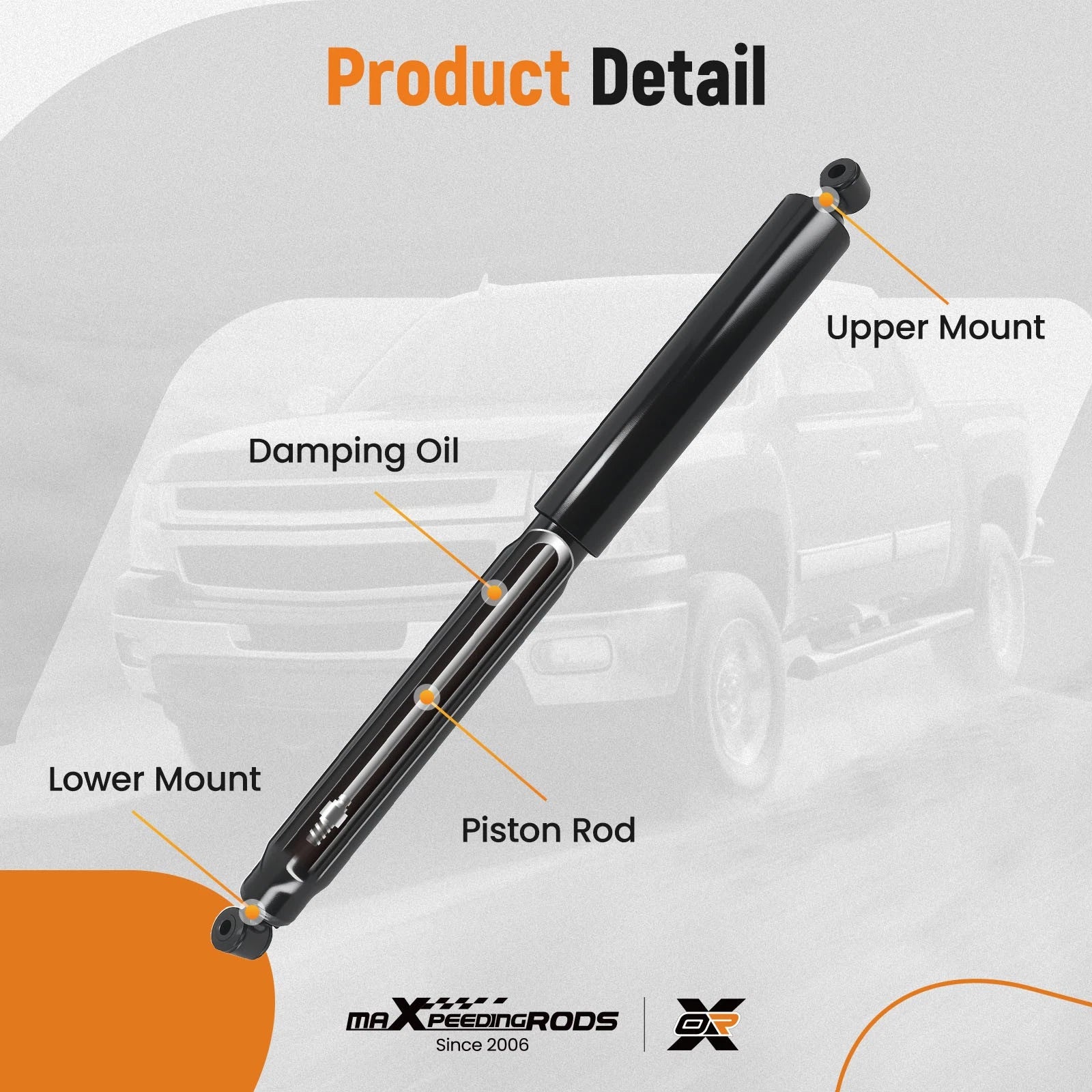 Front Rear Strut Suspension Assembly for Ford F-350 Super Duty (2005–2007) RWD