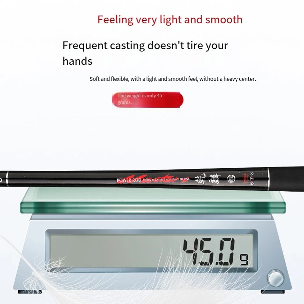 Fishing Rod for Compact Lightweight Carbon Fiber (40cm Collapsed Length)