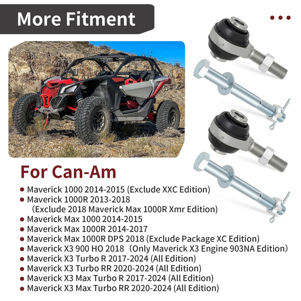 Tie Rod Ends Kit for Can-Am Maverick 1000 Maverick Max 1000 (2014–2015)