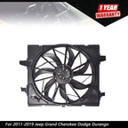 Radiator and A/C Condenser Fan for Jeep Grand Cherokee Dodge Durango