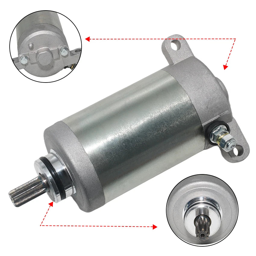 Starter for Kawasaki KLF250 Bayou 250 (2003–2011), KLF220 Bayou 220 (1988–2002) 21163-1266