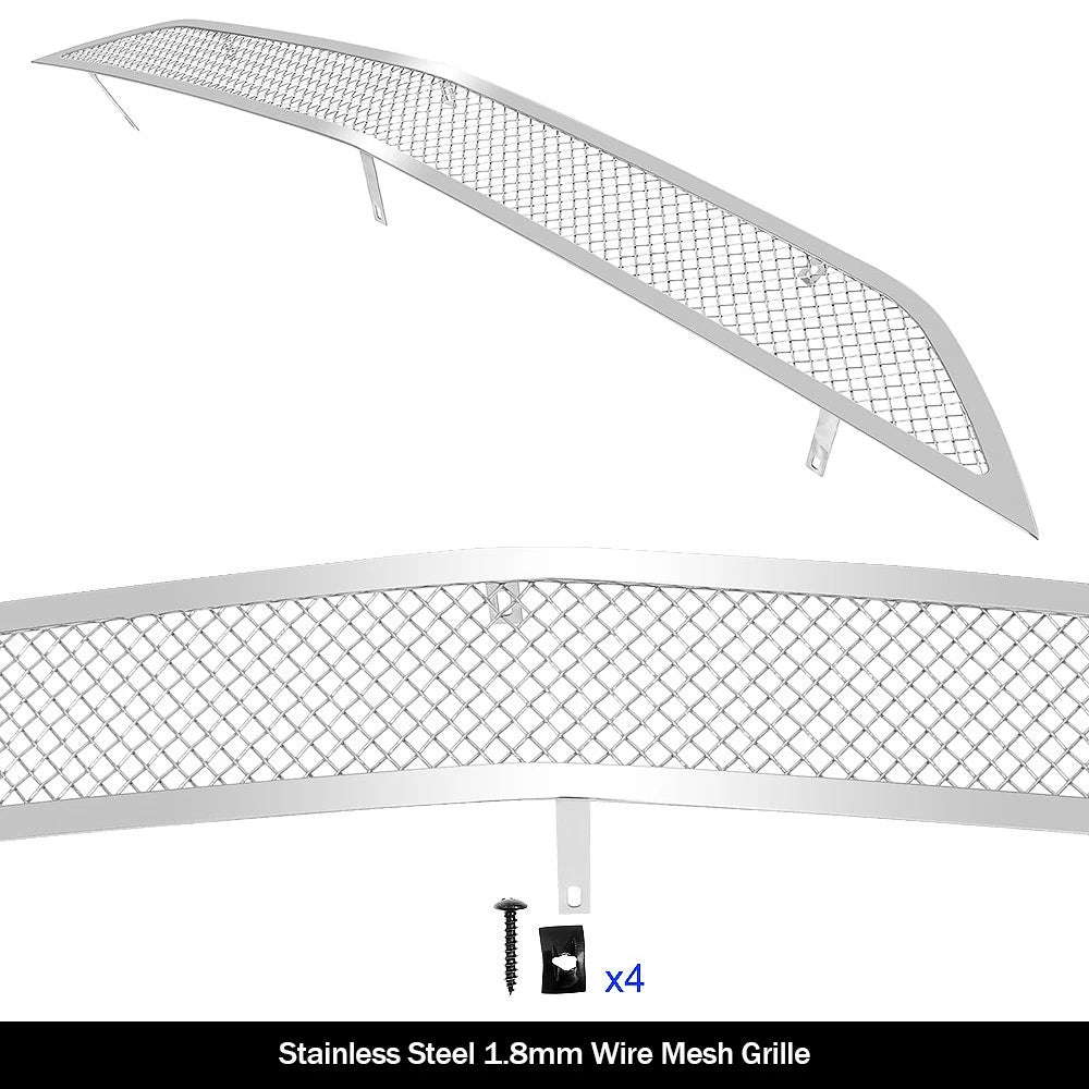Stainless Steel Chrome Bumper Mesh Grille for Chevy Equinox (2016-2017)