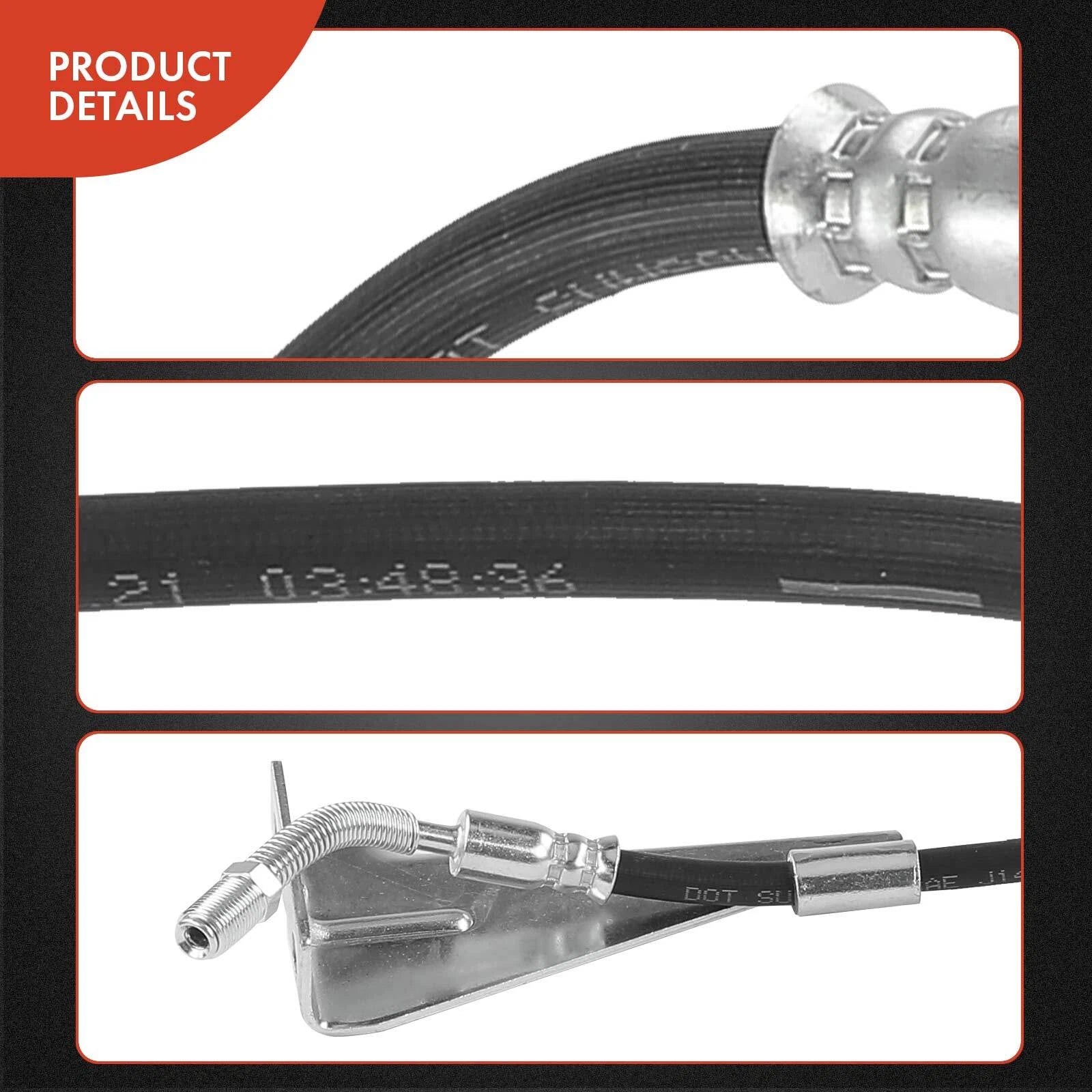 Rear Left Brake Hydraulic Hose for Chevrolet C6500 GMC C6500 (1996–2002)