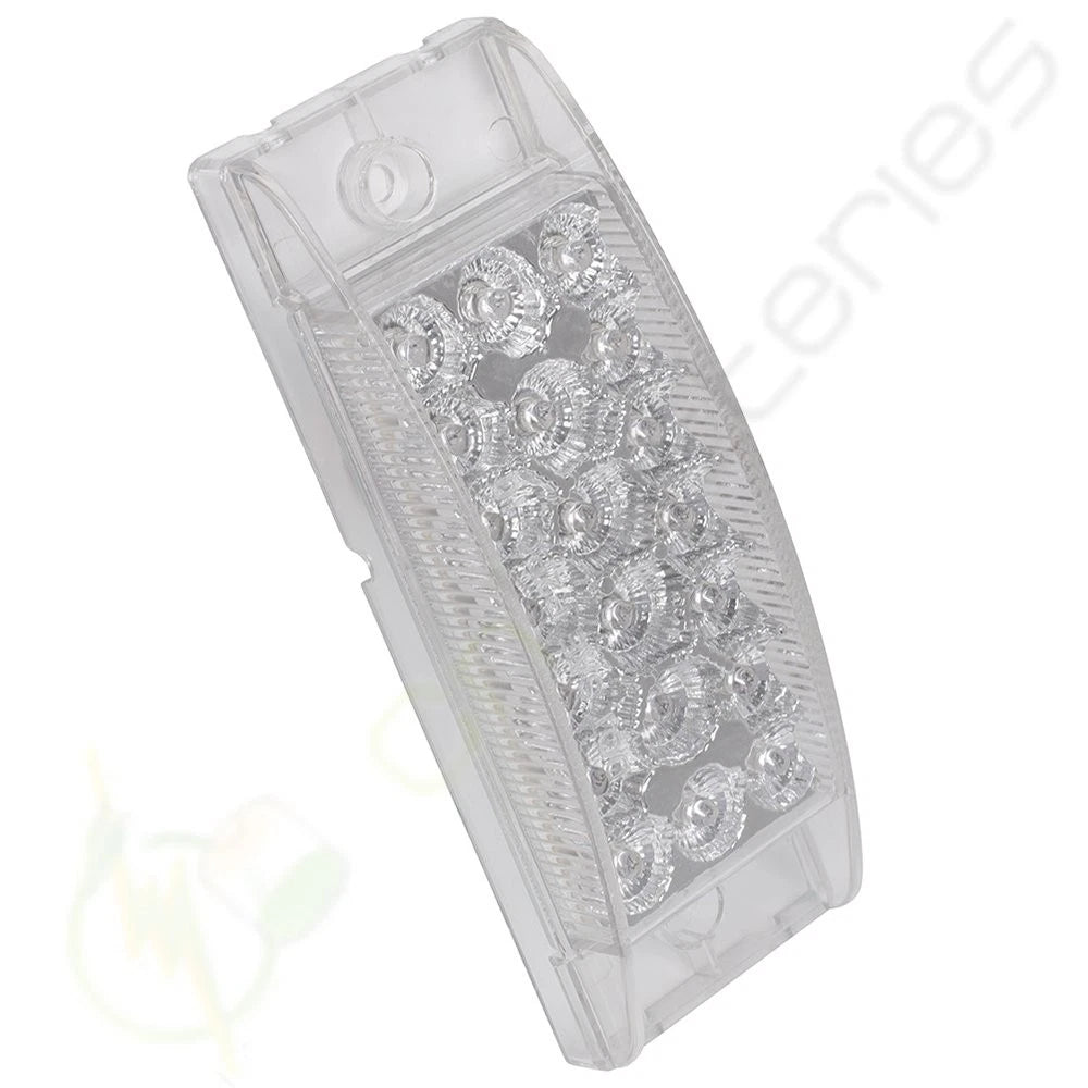 5x 6" Clear Lens Amber LED Side Marker Turn Signal for Truck Trailer