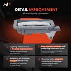 Right Interior Door Handle for Chrysler Aspen Dodge (2007-2009) Silver Gray
