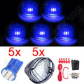 5X T10 LED 8-3020-SMD Smoke Roof Cab Marker for Chevrolet GMC