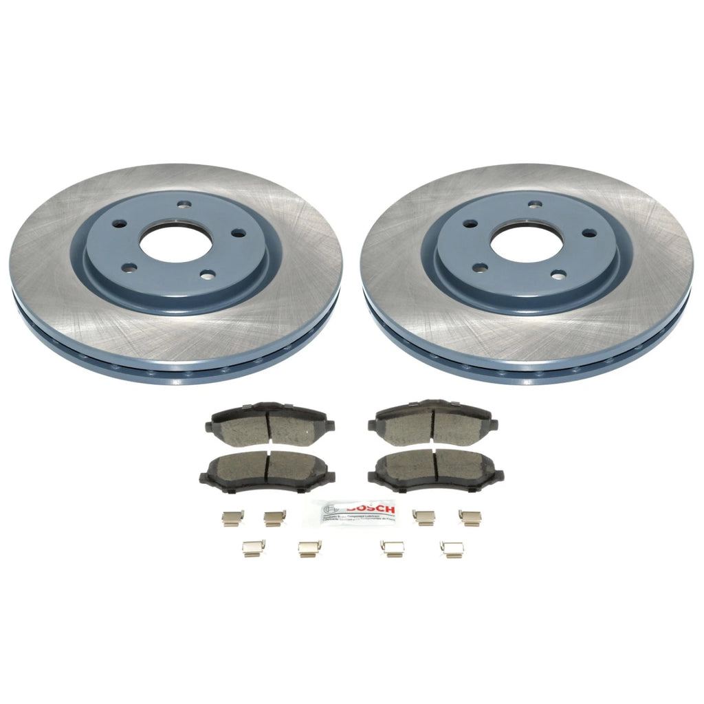 DuraGo Front Rotors & Bosch QuietCast Ceramic Brake Pads Kit for C/V Routan (2009–2010)
