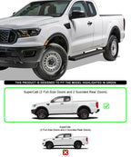 Set of 2 iBoard Running Boards for Ford Ranger Super Cab (2019-2023)