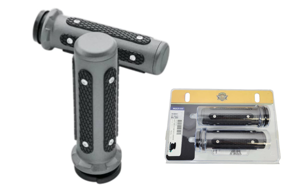 Endgame Hand Grips for Harley-Davidson Touring Dyna Softail (Graphite)