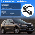 Front Hood Hinge for Nissan Rogue (2014–2020) No. 654004BA0A, 654014BA0A LH RH
