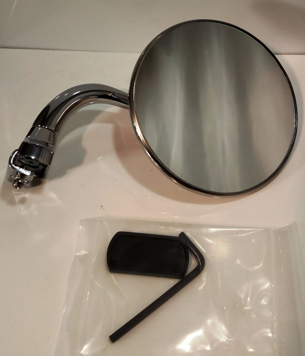 Convex Peep Mirror Universal Stainless Steel for Ford Dodge Chevy Mopar (Universal)