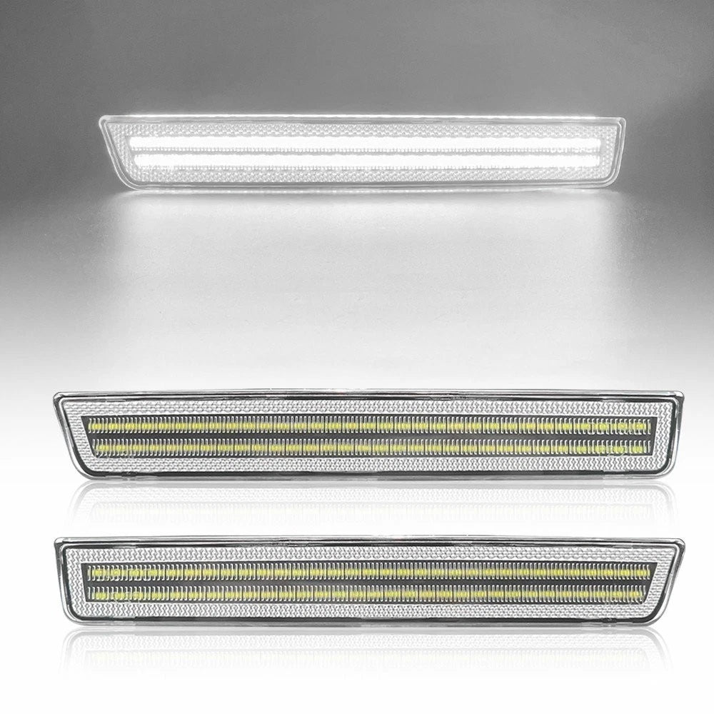 2X Front Bumper LED Side Marker Parking Lights for Dodge Challenger (2015–2022)