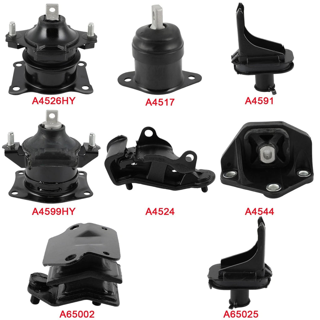 8pcs Engine Motor Mount & Transmission Mount for Acura TL (2004–2006) V6 3.2L
