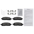 Set of 4 Front Brake Pads Kit for Ford F-150 (2004–2009) w/Pad Shims
