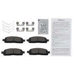 Set of 4 Front Brake Pads Kit for Ford F-150 (2004–2009) w/Pad Shims