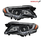 Set of 2 Halogen Headlights with LED DRL for Honda Pilot, Ridgeline
