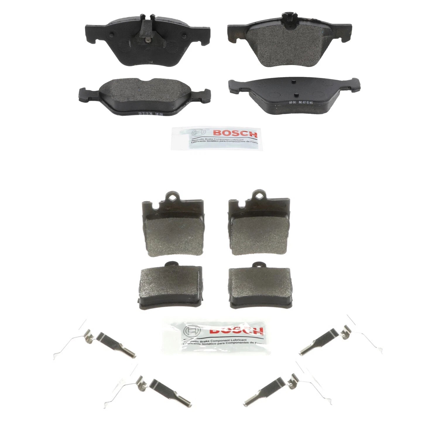 Bosch Semi-Met Disc Brake Pad Kit for Mercedes C208 CLK320 RWD (2000–2002)