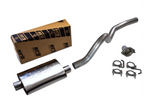 2.5" Aluminized Exhaust Kit for Jeep Wrangler TJ (1997–2000) - Borla Muffler
