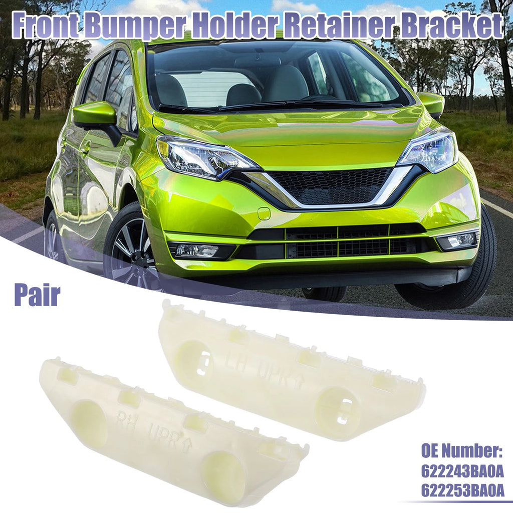 1 Pair Front Bumper Mounting Support Bracket for Nissan Versa (2007–2019)