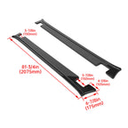 Carbon Fiber Style Side Skirt Diffusers for Tesla Model X (2016-2021)