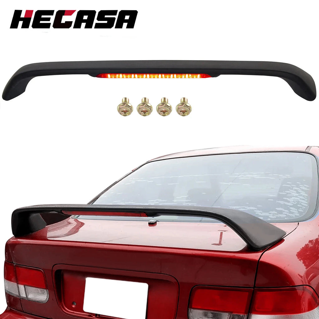 Trunk Spoiler Wing with LED Brake Light for Honda Civic SI (1996–2000)