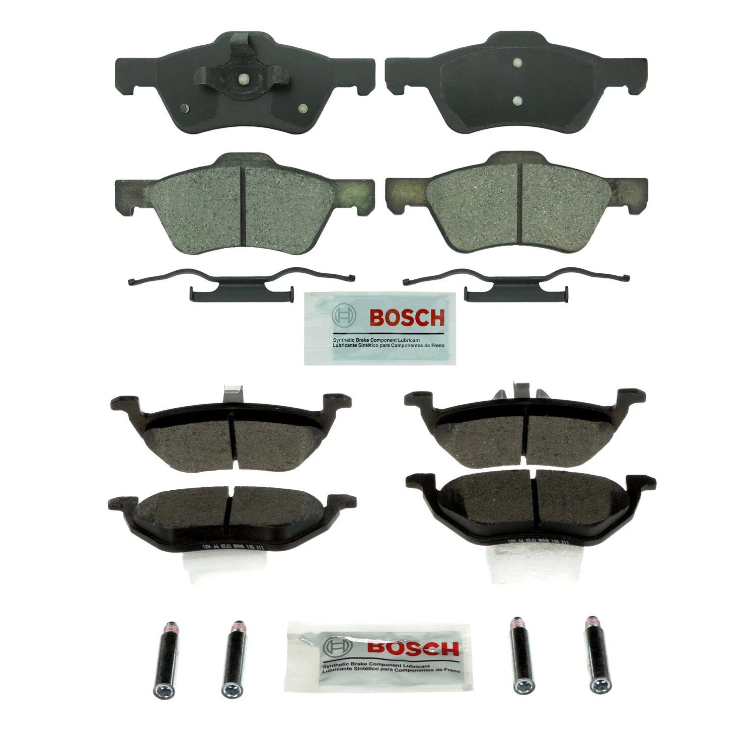 Set of 4 Bosch Blue Ceramic Disc Brake Pads for Escape Mariner Tribute (2001–2012)