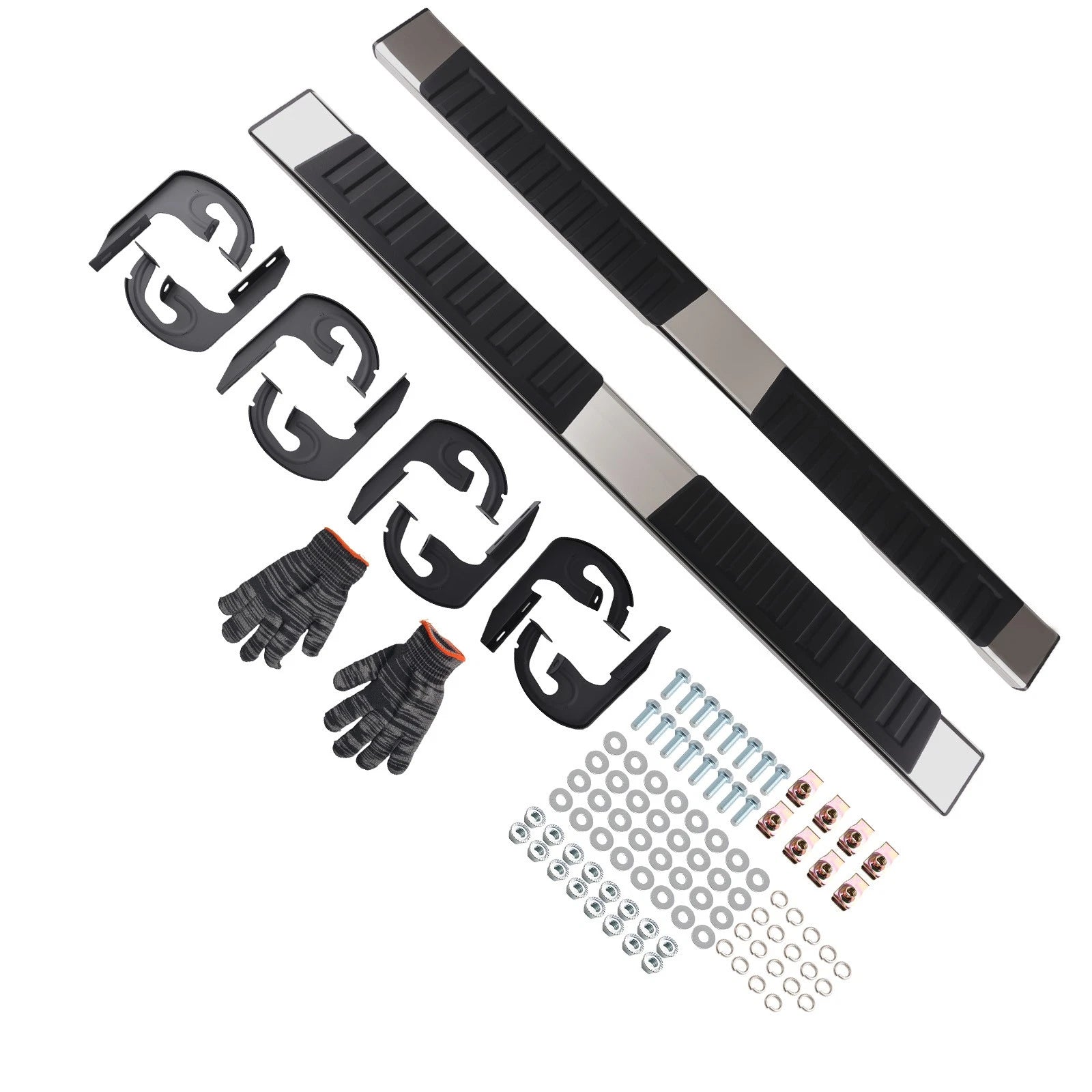 Set of 2 Anti-Slip Nerf Bars for Ford F-150 Crew Cab (2009–2014)