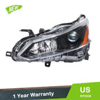 Clear Lens Black Left Side Headlight Assembly for Nissan Altima (2022)