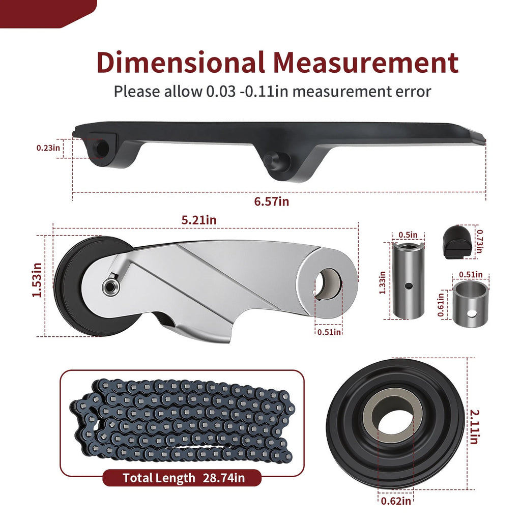 Cam Chain Tensioner Roller Guide Kit for Honda CB750A/CB750F (1975–1978)
