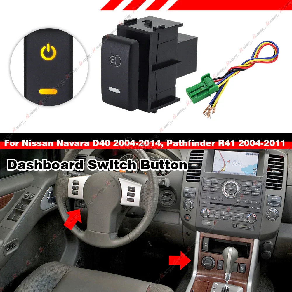 LED Dashboard Control Switch Button for Sentra/370Z (2007–2012, 2008–2021)