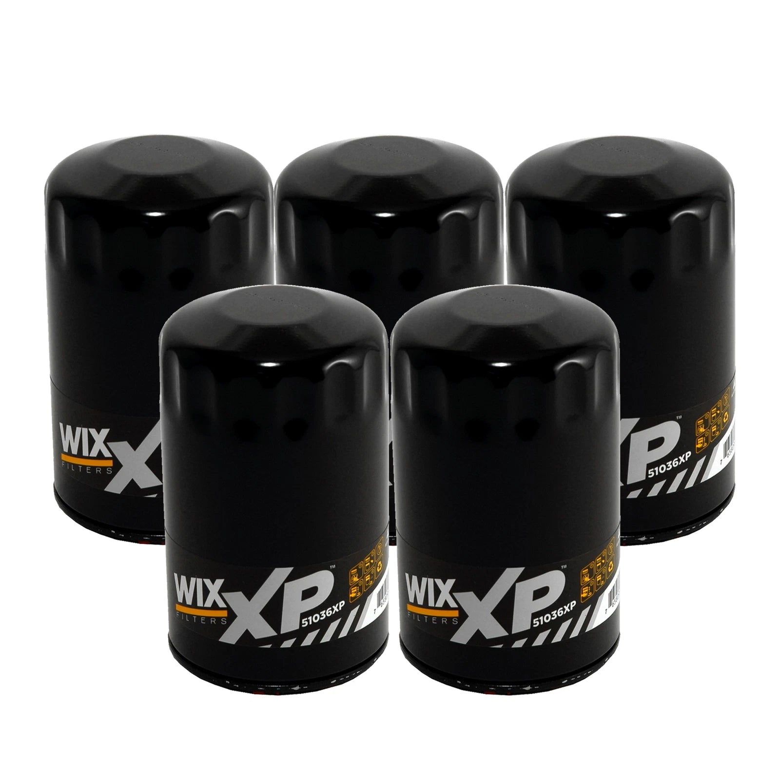 Set of 5 Engine Oil Filters for Cadillac Chevrolet GMC Isuzu Pontiac (X-Filter)