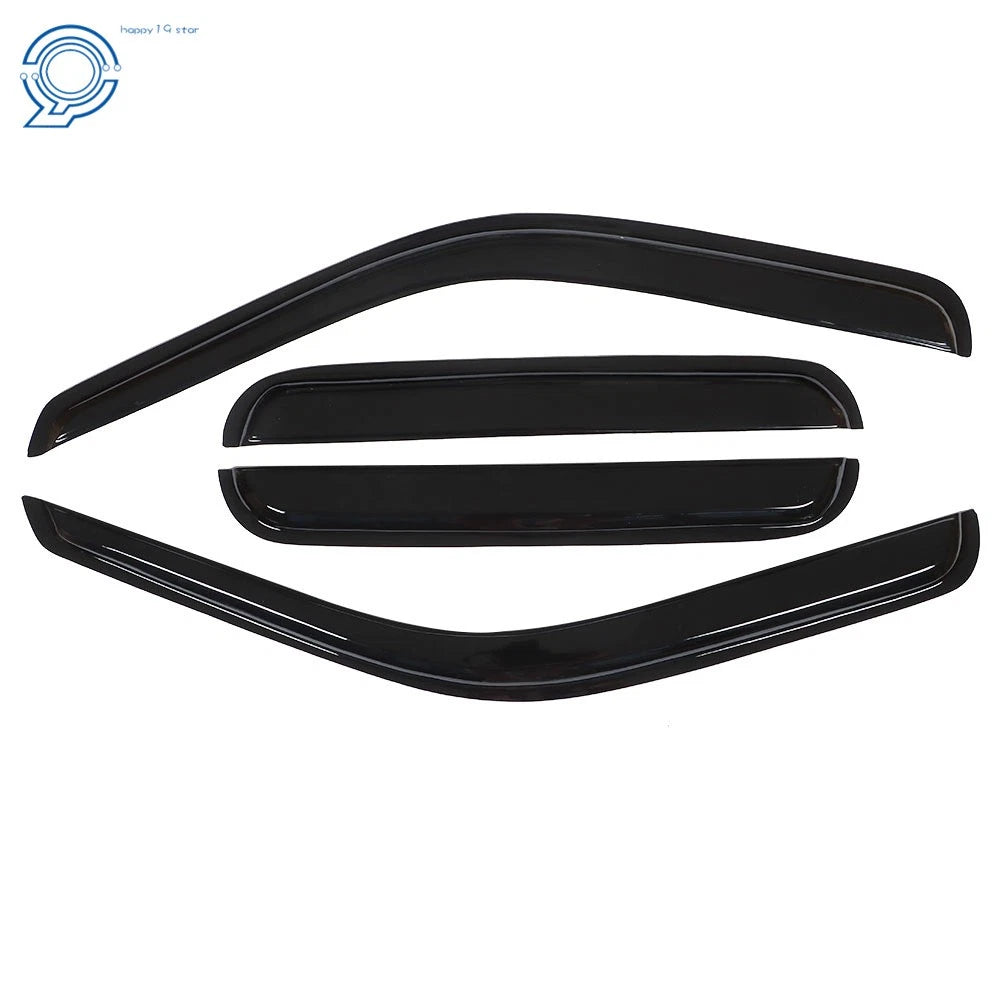 Set of 4 Window Visors for Ford F250 F350 F450 Super Duty (1999–2016)