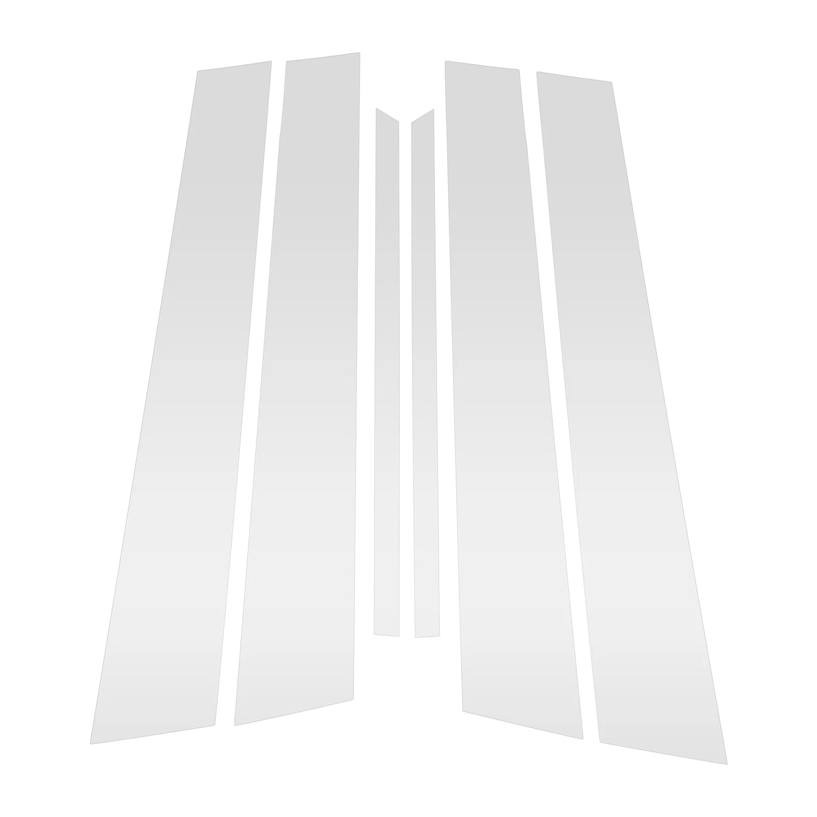 Set of 6 Door Pillar Window Trim for Nissan Altima (2002–2006) Chrome
