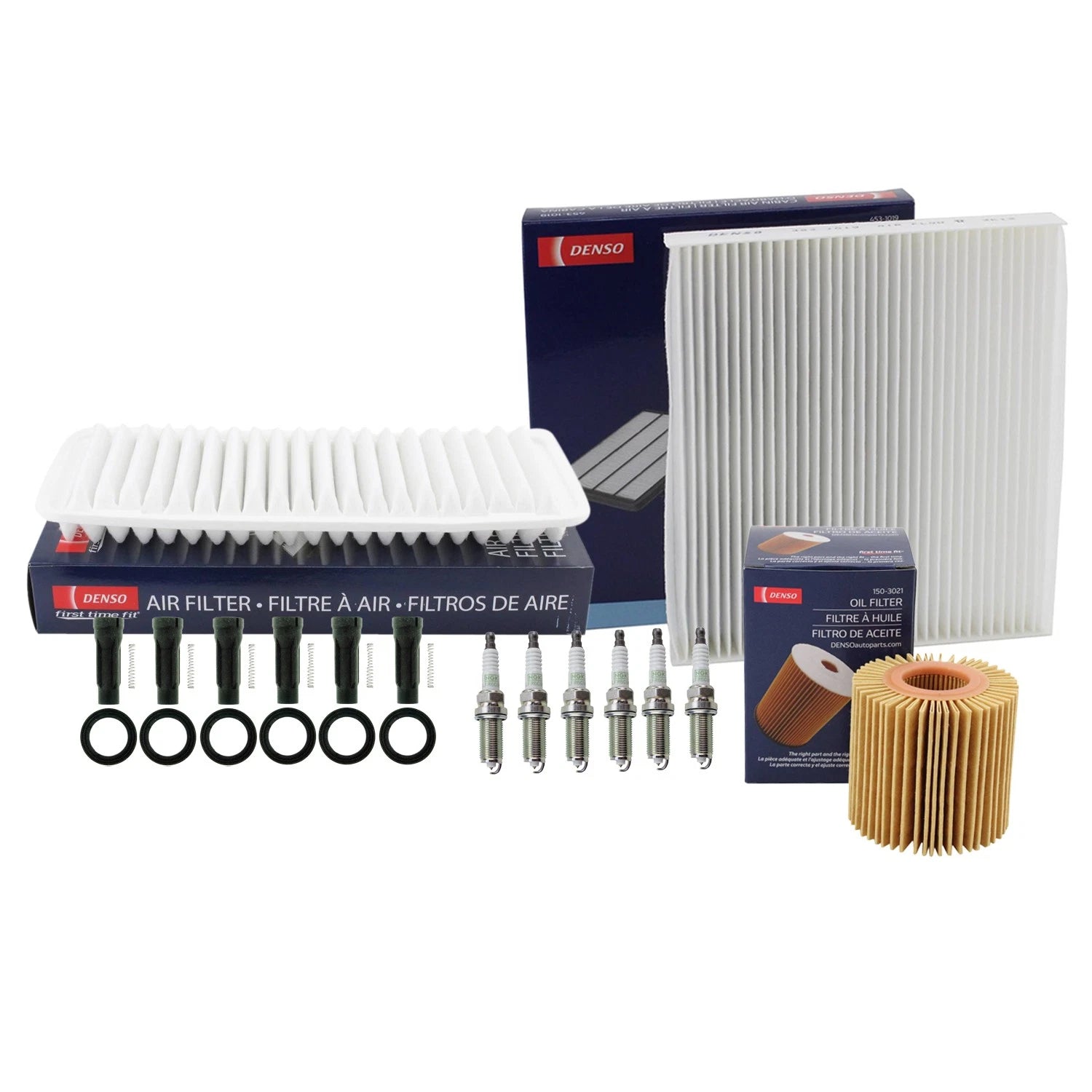 Tune Up Kit with NGK 6 Spark Plugs & Boots for Toyota Highlander (2001–2023)